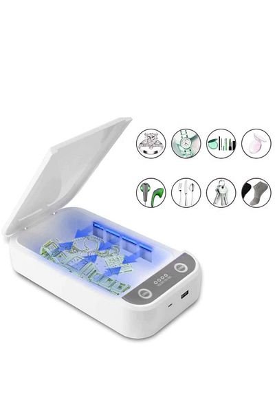 PROCART Sterilizator UVC 3 în 1 pentru obiecte mici, smartphone, funcție de aromaterapie, mufă USB
