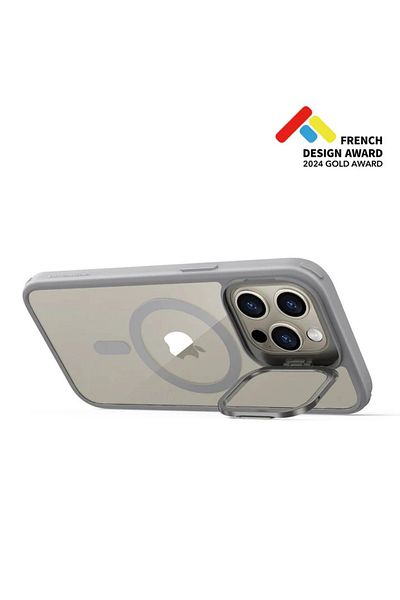 ESR حافظة لهاتف iPhone 15 Pro HaloLock MagSafe كلاسيكية شفافة باللون الرمادي