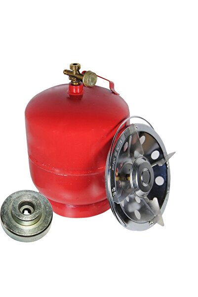 Wertcraft Butelie cu arzator de 5l pentru camping, voiaj, rosie, reductie ada...