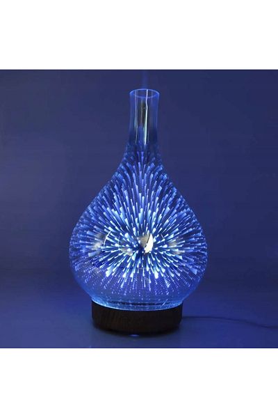 zola 3 in 1 humidifier, aroma diffuser, RGB LED lamp, 3D background, timer, 24x13 cm, 3 aromas
