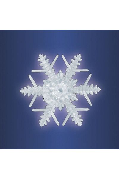 Home Led Snowflake, White Light, 10 Cm, Christmas Window Decoration,