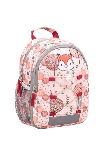 Belmil Rucsac mini Kiddy, multicolor, design Woodland Foxy, material poliester, dimensiuni 9x20x23 cm