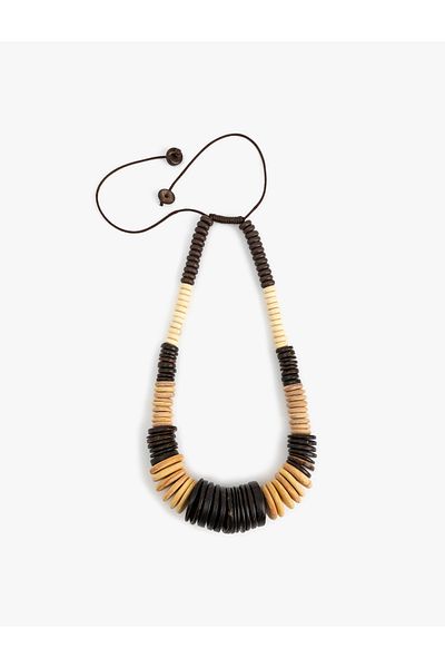 Koton Wooden Necklace - X Melis Ağazat