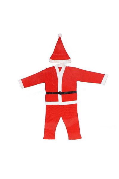 idei Costum de Moș Crăciun pentru copii, 0-2 ani, material sintetic și textil