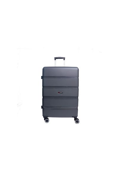 aventor AV102 large trolley, checked luggage, 71.5x47.5x29 cm, polypropylene, TSA, anthracite