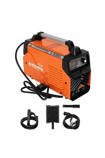 Uralmash Set sudură inverter UralMash® 350Ah cu masca automată, cabluri 3m, electrod 1.6-6mm