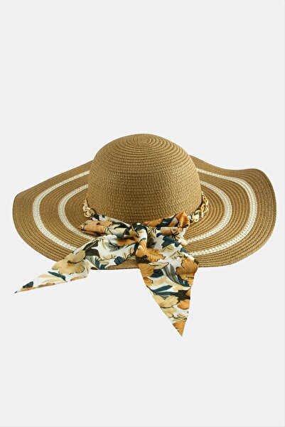CT STONES Fiyong Chain Braided Straw Hat