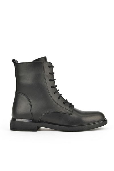 Ziya , Women's Genuine Leather Boots 1531050Z26103454K Black