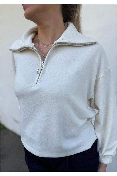 AYSL BUTİK Zipper Detailed Sweater