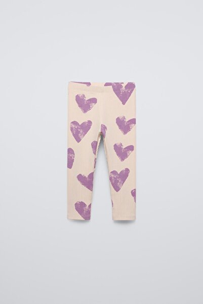 Magu Set cu colanți din bumbac liliac pentru fete - Detaliu text Paris