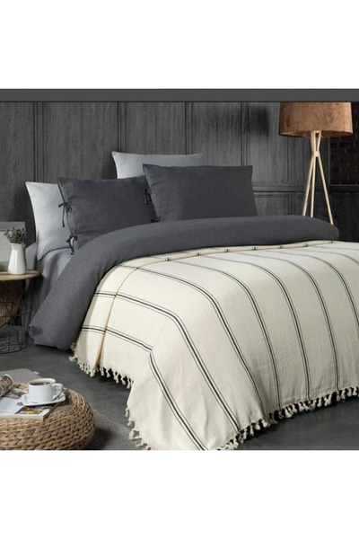 bshome مفرش سرير، بيكيه، غطاء أريكة، غطاء متعدد الأغراض 240 × 260 سم