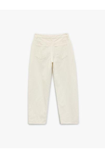 Koton Cotton Pocket Detailed Relaxed Cut Barrel Fit Jean Trousers