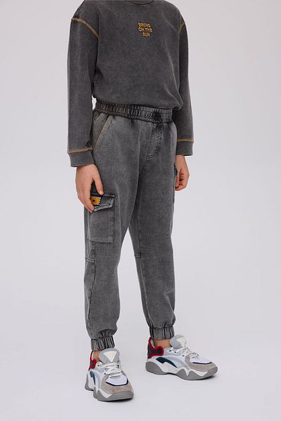 Nebbati Boy Anthracite Tracksuit Bottom