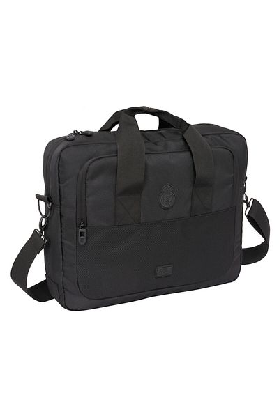 Real Madrid C.F. Laptop Bag Real Madrid C.F, black, 40x33x9cm, nylon, for laptops up to 15.6" and tablets up to 9.7"