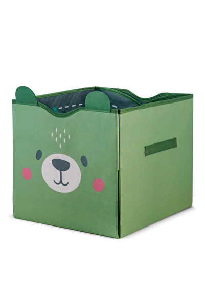 NUKIDO Storage box that can be transformed into a play mat Green Bear