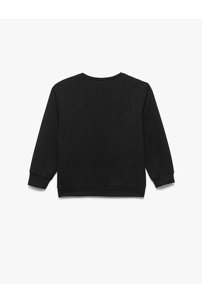 Koton Printed Long Sleeve Crew Neck Sweatshirt
