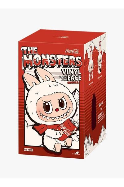 Generic Labubu Coca Cola Series Vinyl Plush Pendant Single Face Blind Box Coke Labubu Plush Toys Doll