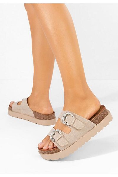 B T Shoes Women's slippers Kamyla khaki