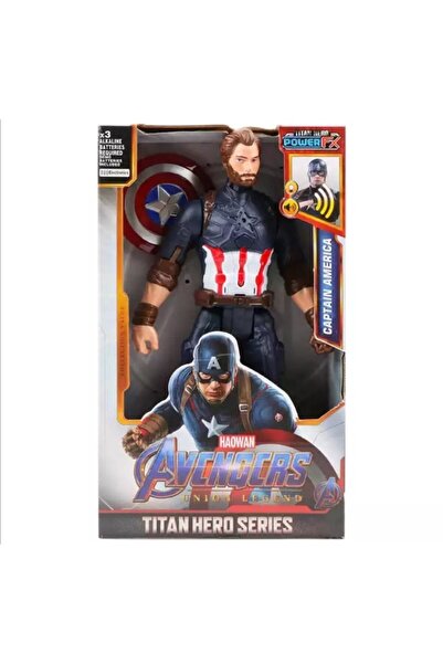 OEM Captain America Figurine with Interactive Sounds, Titan Hero Series, 32 cm