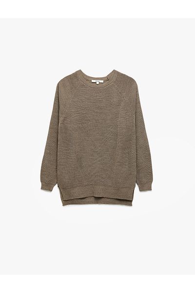 Koton Long Sleeve Crew Neck Knitwear Sweater