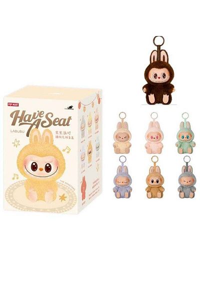 Generic Labubu Second-Generation Sit-Down Party Series Pop Mart blind box Collectible Toy Art - SINGLE BOX A