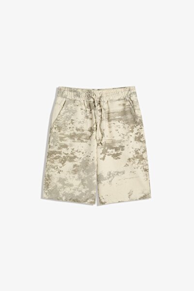 Bershka Oversize baskılı bermuda