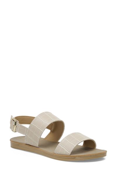 Polaris Comfortable Casual Women's Flat Sandals Nude Color Sandals