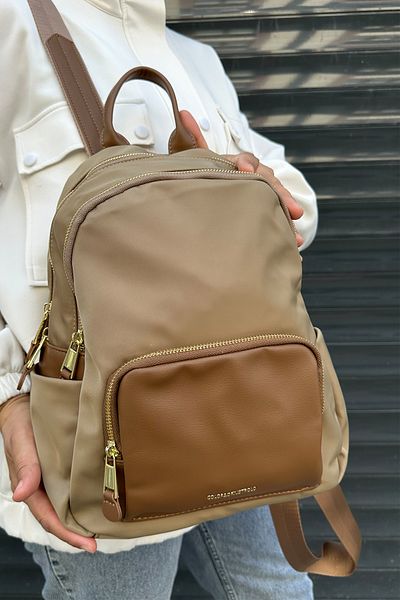 Just Polo Imported Satin Fabric Backpack and School Bag