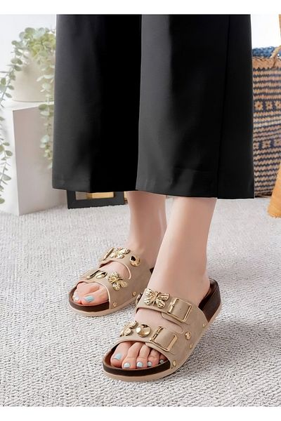 Rimex Daily Orthopedic Slippers Butterfly Figured Middle Age Young Home & Outdoor Slippers