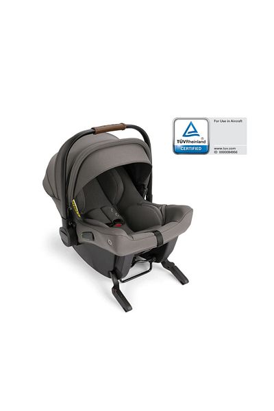 Nuna - Scaun auto cu ISOFIX integrat, PIPA urbn Granite, 40-75 cm, testat ADAC