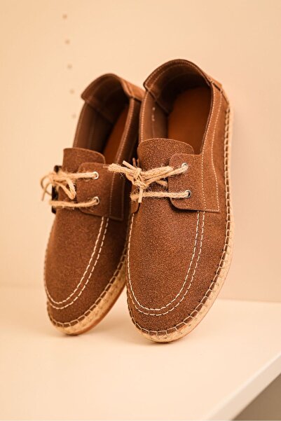 by selvi Lukka Shoes Sahra Men's Faux Leather Lace-Up Espadrille