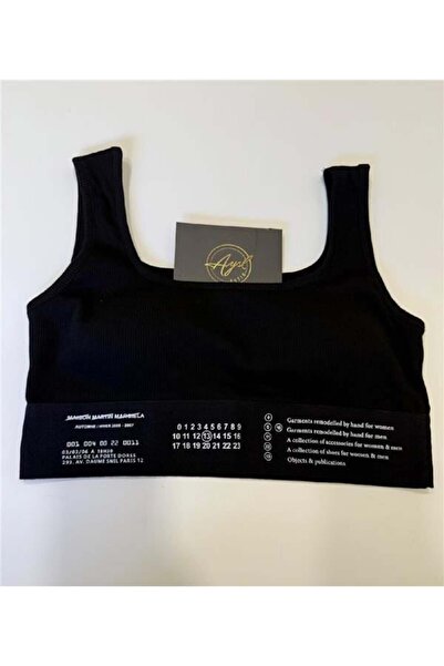 AYSL BUTİK قميص رياضي قصير بتفاصيل مطاطية