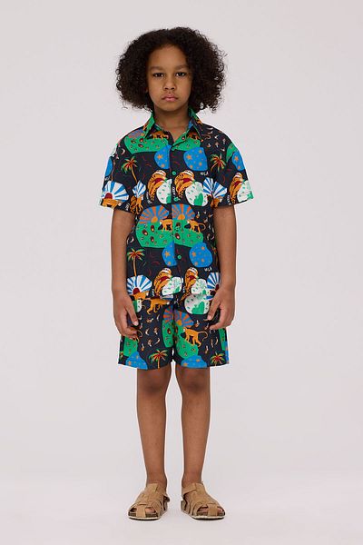 Nebbati Boy Patterned Shirt