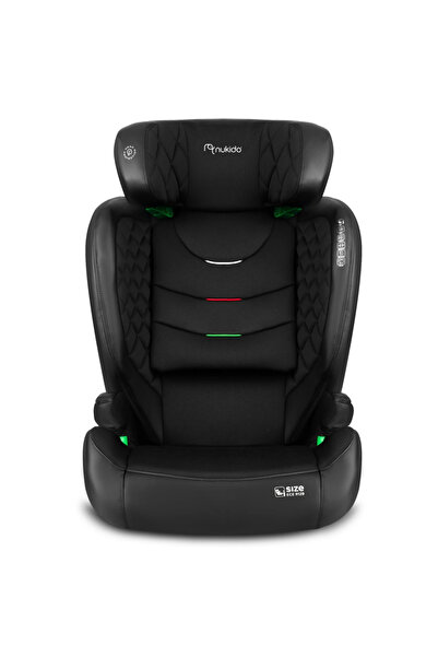 NUKIDO Scaun auto copii cu isofix,spatar reglabil si detasabil,tetiera reglabila in 12 pozitii,indicatori i