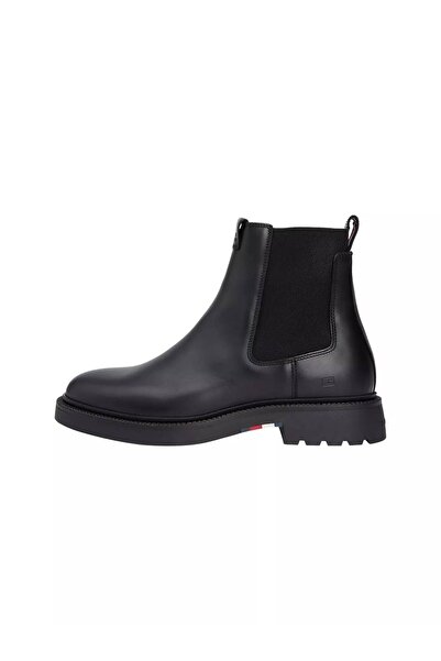 Tommy Hilfiger Men's Light Sole Chelsea Boots - Black