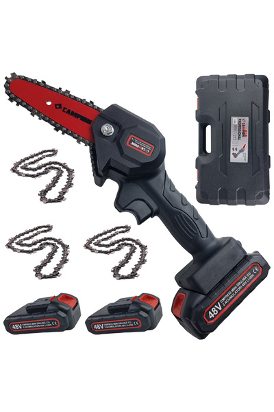 Campion CAMPIONAlfa 48V μίνι ηλεκτρικό αλυσοπρίονο, 2 μπαταρίες, 3 αλυσίδες, ...