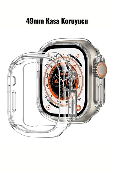 PSGT Apple Watch Ultra Silikon Tpu Kasa (Ekran Değil) Koruyucu Kılıfı (49 MM)...