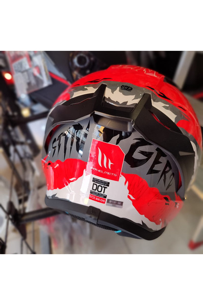 MT HELMETS FF126 STINGER 2 ARDENT KIRMIZI C5 PARLAK XL