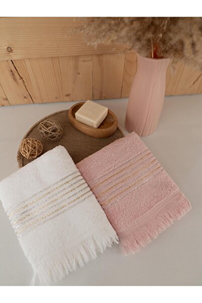 Baveno Бавовняний подвійний 50x80 см смугастий кольоровий сучасний набір рушників