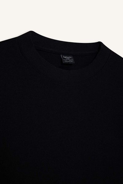 DeFacto Boxy Fit Crew Neck Long Sleeve T-Shirt E8437Ax25Au