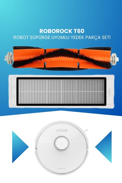 ELECTROLL Set de piese de schimb compatibile cu aspiratorul robot Roborock T60