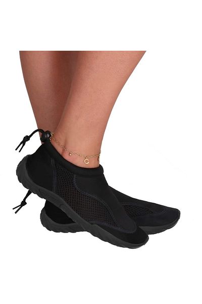 SERSIMO Pantofi apa unisex, material respirabil, talpa EVA antiderapanta, negru, marimea 44