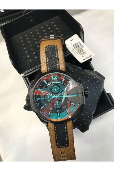Diesel Men's DZ4305 Chief Series Analog Display Quartz Movement Brown Watch