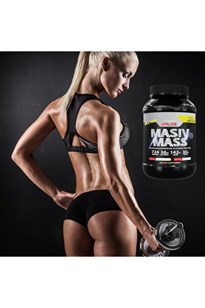 Natural Plus Masiv Mass 2kg, aroma capsuni-Mass Gainer