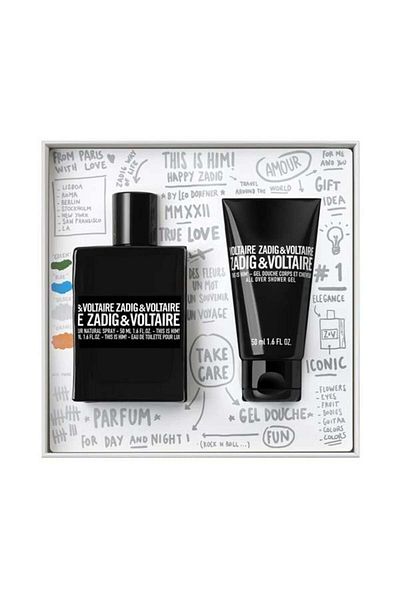 Zadig & Voltaire This Is Him! Gift Set, Men, Eau de Toilette 50 ml + Shower Gel 50 ml