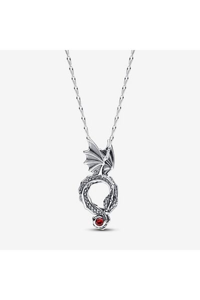 Pandora Colier cu pandantiv tip Dragon inspirat din Game of Thrones - 45cm
