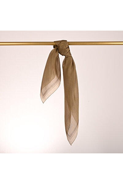 PİRAMİT Κεχριμπαρένιο ριγέ κασκόλ