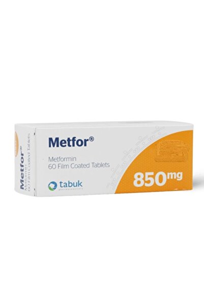 TABUK Metfor 850 Mg, Oral Antihyperglycemic - 60 Tabletsميتفور 850 مجم، مخفض مستوى السكر في الدم - 60 قرص