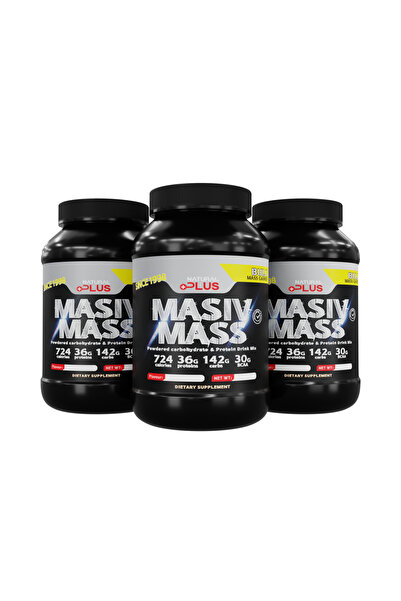 Natural Plus Masiv Mass 2kg, aroma snickers-Mass Gainer