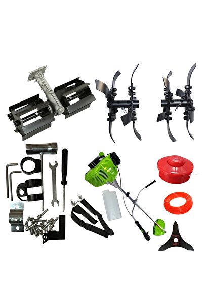 Campion Set Motocoasă Benzină 8.5 CP, 52 CC, Tăiere 25.4 cm, Discuri 3 Tăișur...